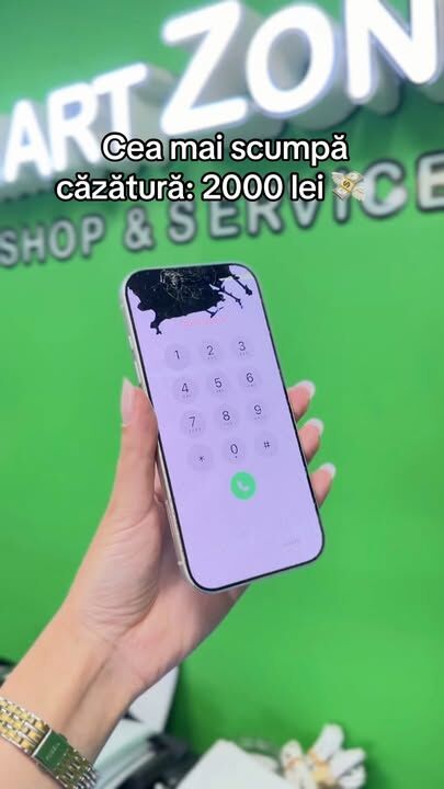 Cea mai scumpă căzătură 2000 lei 🫣 
Display iphone 17 pro înlocuit în doar o oră cu piese originale în stoc 

📍Timișoara , str Arieș nr 14 

#smartzonegsm #GSM #reparatiitelefoane